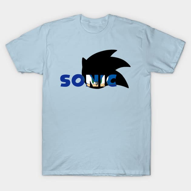 Sonic The Hedgehog Logo w/ Face T-Shirt by X-Treme Gear